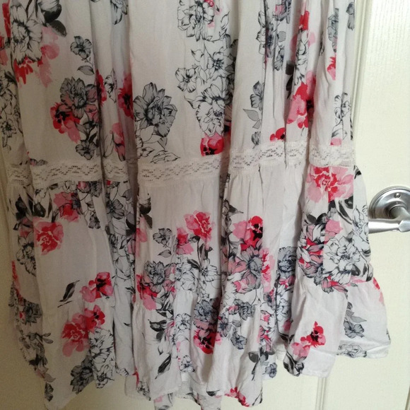 Torrid Women's Summer Floral Sleeveless Dress Vacation Fully Lined Ruffle Size 0 - Picture 6 of 8